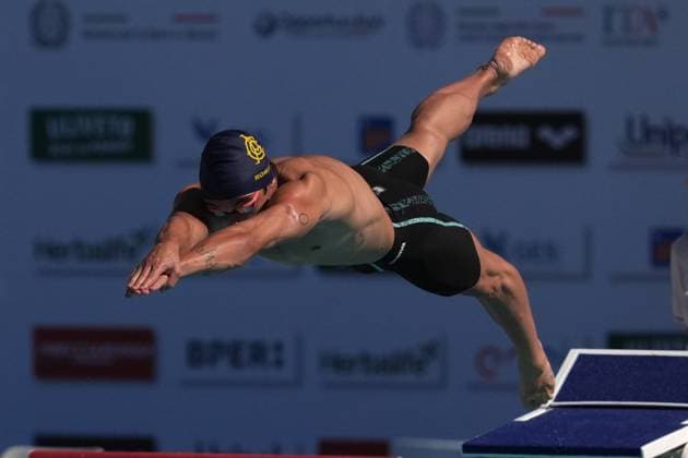 Sport Themen der Woche KW26 Sport Bilder des Tages Filippo Pavoni from Italy during the 61 th Trofeo Settecolli at Foro Italico in Rome, Italy Friday, Saturday 28, 2025. - swimming .  Copyright: xGianxMattiaxD Alberto LaPressex