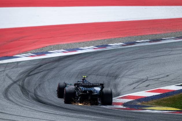 Andrea Kimi Antonelli (Mercedes-AMG Petronas F1 Team, Italien, 12) im F1 W16, AUT, Formel 1 Weltmeisterschaft, MSC Cruises Grand Prix von Oesterreich, Red Bull Ring Spielberg, Qualifying Day, Saison 2025, 28.06.2025 AUT, Formel 1 Weltmeisterschaft, MSC Cruises Grand Prix von Oesterreich, Red Bull Ring Spielberg, Qualifying Day, Saison 2025, 28.06.2025 Spielberg Copyright: xEibner-Pressefoto Memmlerx EP_MMR