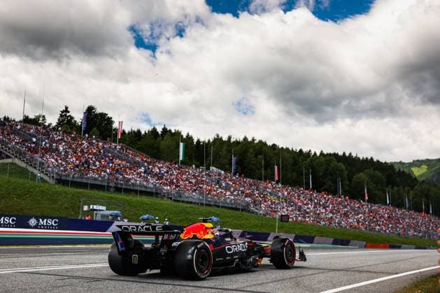 F1 - AUSTRIAN GRAND PRIX 2025 01 VERSTAPPEN Max (nld), Red Bull Racing RB21, action during the Formula 1 MSC Cruises Austrian Grand Prix 2025, 11th round of the 2025 FIA Formula One World Championship, WM, Weltmeisterschaft from June 27 to 29, 2025 on the Red Bull Ring, in Spielberg, Austria - SpielbergAustria  Copyright: xANTONINxVINCENTx