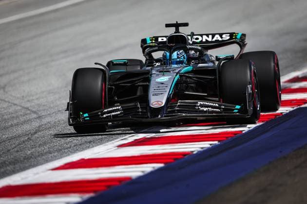 F1 - AUSTRIAN GRAND PRIX 2025 63 RUSSELL George (gbr), Mercedes AMG F1 Team W16, action during the Formula 1 MSC Cruises Austrian Grand Prix 2025, 11th round of the 2025 FIA Formula One World Championship, WM, Weltmeisterschaft from June 27 to 29, 2025 on the Red Bull Ring, in Spielberg, Austria - SpielbergAustria  Copyright: xANTONINxVINCENTx