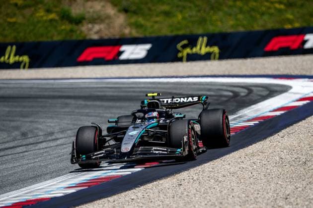 F1 - AUSTRIAN GRAND PRIX 2025 12 KIMI ANTONELLI Andrea (ita), Mercedes AMG F1 Team W16, action during the Formula 1 MSC Cruises Austrian Grand Prix 2025, 11th round of the 2025 FIA Formula One World Championship, WM, Weltmeisterschaft from June 27 to 29, 2025 on the Red Bull Ring, in Spielberg, Austria - SpielbergAustria  Copyright: xALBERTOxVIMERCATIx