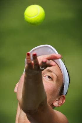 Belgian Elise Mertens pictured in action during a training session at the 2025 Wimbledon grand slam tennis tournament at the All England Tennis Club, in south-west London, Britain, Saturday 28 June 2025. BENOITxDOPPAGNE  x127996091x