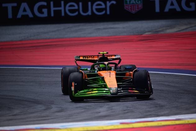F1 Grand Prix of Austria - Qualifying Lando Norris of the McLaren F1 Team drives during qualifying in the 12th round of the Formula 1 World Championship, WM, Weltmeisterschaft at the Red Bull Ring in Spielberg, Styria, Austria, on June 28, 2025. Spielberg Styria Austria  Copyright: xAndreaxDiodatox originalFilename:diodato-formula1250628_npump.jpg