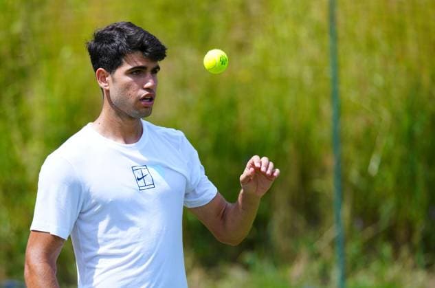 Carlos Alcaraz Wimbledon Tennis Championships, Saturday Practice, The All England Lawn Tennis and Croquet Club, London, UK - 28 Jun 2025London The All England Lawn Tennis and United Kingdom  Copyright: xJavierxGarcia Shutterstockx 15371374bc