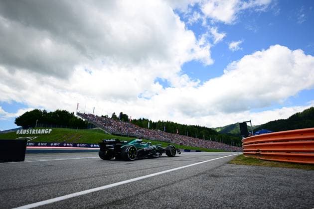 F1 Grand Prix of Austria - Qualifying Lance Stroll of the Aston Martin Cognizant F1 Team drives during qualifying in the 12th round of the Formula 1 World Championship, WM, Weltmeisterschaft at the Red Bull Ring in Spielberg, Styria, Austria, on June 28, 2025. Spielberg Styria Austria  Copyright: xAndreaxDiodatox originalFilename:diodato-formula1250628_npDxs.jpg