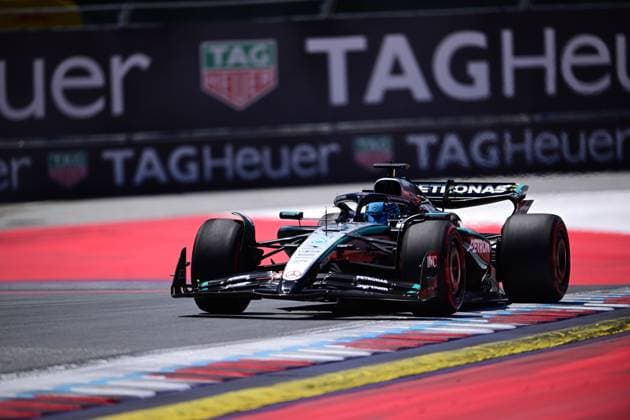 F1 Grand Prix of Austria - Qualifying George Russell of Mercedes-AMG Petronas drives during qualifying for the 12th round of the Formula 1 World Championship, WM, Weltmeisterschaft at the Red Bull Ring in Spielberg, Styria, Austria, on June 28, 2025. Spielberg Styria Austria  Copyright: xAndreaxDiodatox originalFilename:diodato-formula1250628_npiH0.jpg