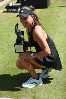 28.06.2025 Bad Homburg OPEN 2025 Tennis Damen Turnier WTA, Tennis Damen FINALE Jessica Pegula (USA) gegen Iga Swiatek (POL) Bild zeigt Siegerin Jessica Pegula (USA)