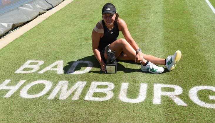 28.06.2025 Bad Homburg OPEN 2025 Tennis Damen Turnier WTA, Tennis Damen FINALE Jessica Pegula (USA) gegen Iga Swiatek (POL) Bild zeigt Siegerin Jessica Pegula (USA)