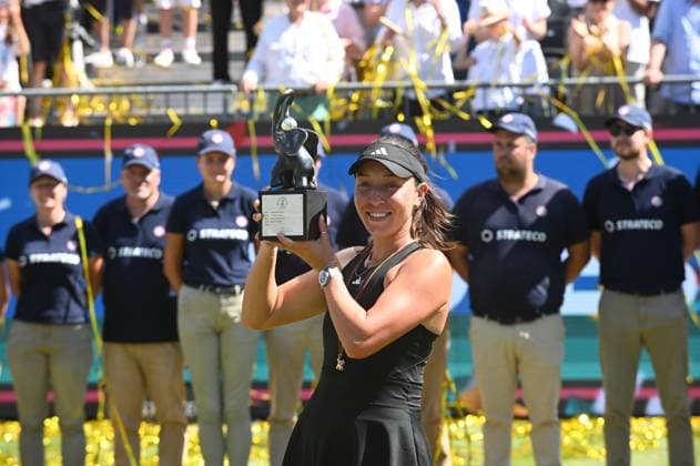 28.06.2025 Bad Homburg OPEN 2025 Tennis Damen Turnier WTA, Tennis Damen FINALE Jessica Pegula (USA) gegen Iga Swiatek (POL) Bild zeigt die Siegerin Jessica Pegula (USA)