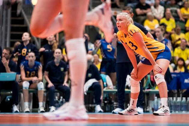 250628 Filippa Brink of Sweden during Women s European Golden League semifinal volleyball match between Sweden and Ukraine on June 28, 2025 in Ängelholm. Photo: Petter Arvidson BILDBYRAN kod PA PA1041 volleyboll volleyball european golden league semifinal semifinals sverige ukraine sweden dam bbeng ukraina Copyright: PETTERxARVIDSON BB250628PA021