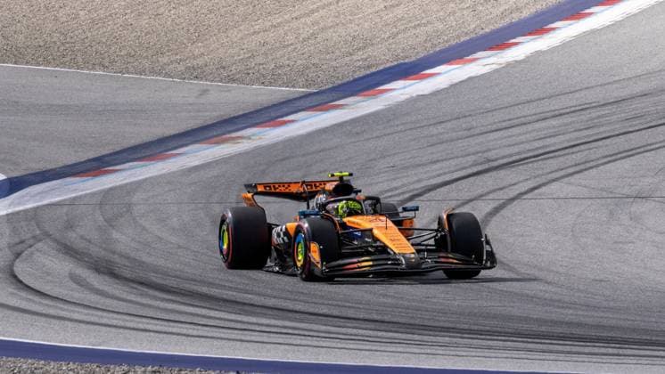 NÂ° 4 Lando Norris GBR McLaren Formula 1 Team during MSC Cruises Austrian Grand Prix 2025 Qualifying, Formula 1 Championship in Austria, Austria, June 28 2025  Copyright: xOttoxMoretti IPAxSportx xipa-agency.netx xx IPA_59592444 IPA_Agency_IPA59592444