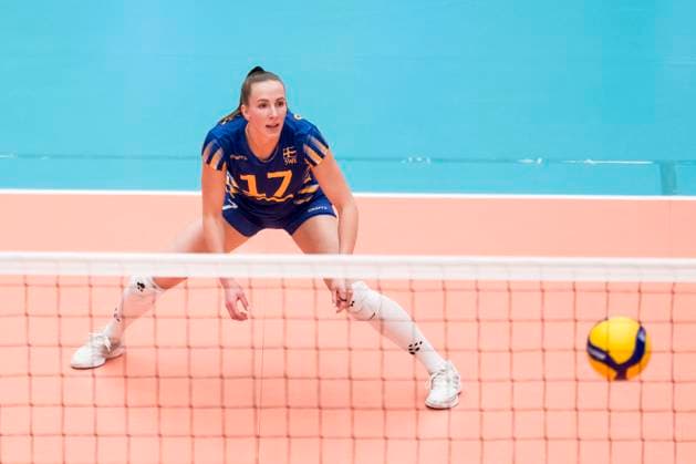 250628 Anna Haak of Sweden during Women s European Golden League semifinal volleyball match between Sweden and Ukraine on June 28, 2025 in Ängelholm. Photo: Petter Arvidson BILDBYRAN kod PA PA1041 volleyboll, volleyball,european golden league,semifinal, semifin Copyright: PETTERxARVIDSON BB250628PA042