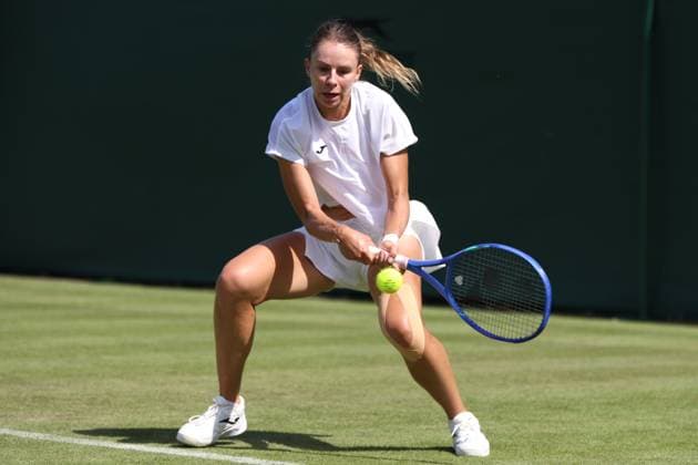 TENIS WIMBLEDON 2025 LONDYN 280625 N Z MAGDA LINETTE PODCZAS TRENINGU MARCIN CHOLEWINSKI NEWSPIX.PL TENNIS WIMBLEDON 2025 LONDON 28062025 MAGDA LINETTE DURING PRACTISE SESSION NEWSPIX.PL --- newspix.pl POLAND OUT! 