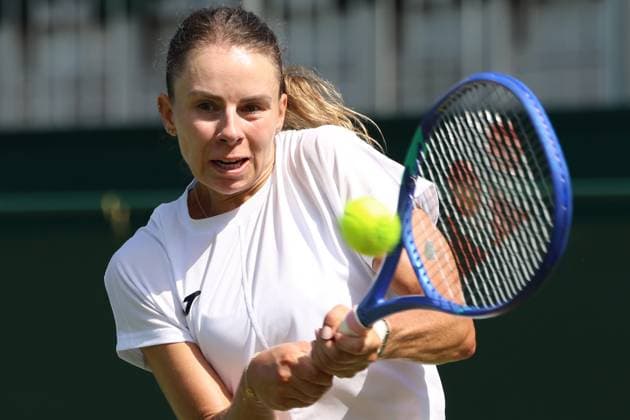 TENIS WIMBLEDON 2025 LONDYN 280625 N Z MAGDA LINETTE PODCZAS TRENINGU MARCIN CHOLEWINSKI NEWSPIX.PL TENNIS WIMBLEDON 2025 LONDON 28062025 MAGDA LINETTE DURING PRACTISE SESSION NEWSPIX.PL --- newspix.pl POLAND OUT! 