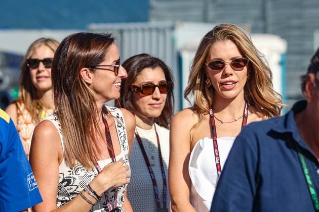 FORMULA 1 - GP of Austria 2025 SPIELBERG,AUSTRIA,28.JUN.25 - MOTORSPORTS, FORMULA 1 - Grand Prix of Austria, Red Bull Ring, practice and qualifying. Image shows on the right side Victoria Swarovski.  GEPAxpictures xManuelxBinder