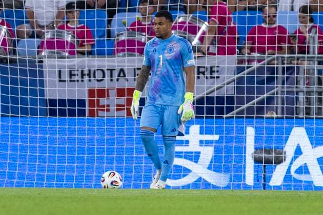 UEFA U21, U 21 Europameisterschaft, Finale: England - Deutschland; 28.06.2025 Noah Atubolu (Deutschland, 1) bei der UEFA U21-Europameisterschaft im Finalspiel England - Deutschland, am 28.06.2025, National Football Stadium, Bratislava, Slowakei Copyright: xBEAUTIFULxSPORTS Meuselx