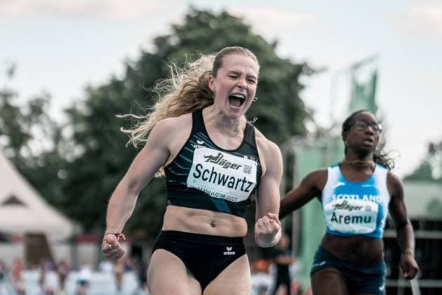 Sport Themen der Woche KW26 Sport Bilder des Tages Philina Schwartz ( 15, SC Berlin , 100m Frauen), GER, Leichtathletik, 31. BAUHAUS Junioren-Gala, Mannheim, 28.06.2025, GER, Leichtathletik, 31. BAUHAUS Junioren-Gala, Mannheim, 28.06.2025, Mannheim *** Philina Schwartz 15, SC Berlin , 100m Women , GER, Athletics, 31 BAUHAUS Junior Gala, Mannheim, 28 06 2025, GER, Athletics, 31 BAUHAUS Junior Gala, Mannheim, 28 06 2025, Mannheim Copyright: xStefanxMayerx EP_SMR