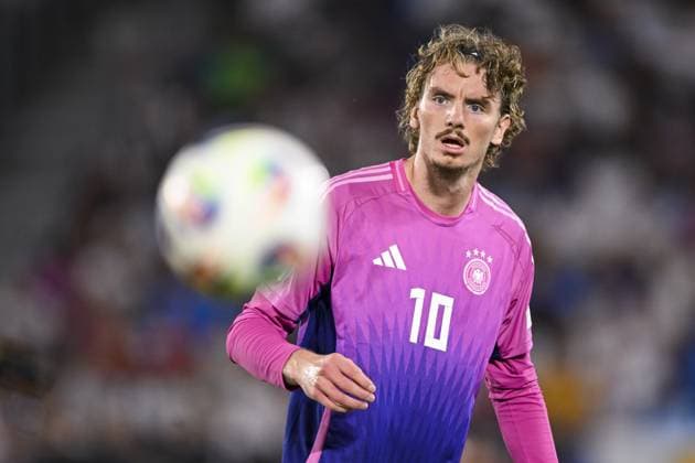 BRATISLAVA - Nick Woltemade of Germany U21, U 21 at the National Football Stadium during the Under-21 European Championship, EM, Europameisterschaft final between Young England and Young Germany. ANP Hollandse Hoogte UEFA European Under-21 Championship 2025 Final 2024 25 xVIxANPxSportx xGerritxvanxKeulenxIVx 530649473 originalFilename: 530649473.jpg