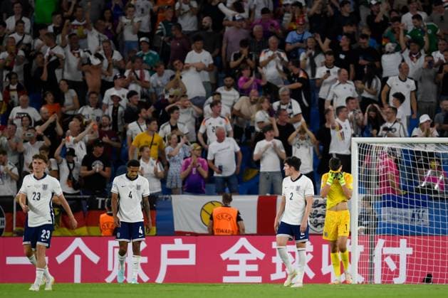 James Beadle of England U21, U 21 appears dejected after Germany score England U21 v Netherlands U21, UEFA U21 Championship, Final, National Football Stadium, Bratislava, Slovakia - 28 Jun 2025Bratislava National Football Stadium Slovakia  Copyright: xAlexxNicodim Shutterstockx 15377260dm
