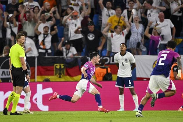 BRATISLAVA - Paul Nebel of Germany U21, U 21 (c) reacts after hearing 2-2 at the National Football Stadium during the Under-21 European Championship, EM, Europameisterschaft final between Young England and Young Germany. ANP Hollandse Hoogte UEFA European Under-21 Championship 2025 Final 2024 25 xVIxANPxSportx xGerritxvanxKeulenxIVx 530651495 originalFilename: 530651495.jpg