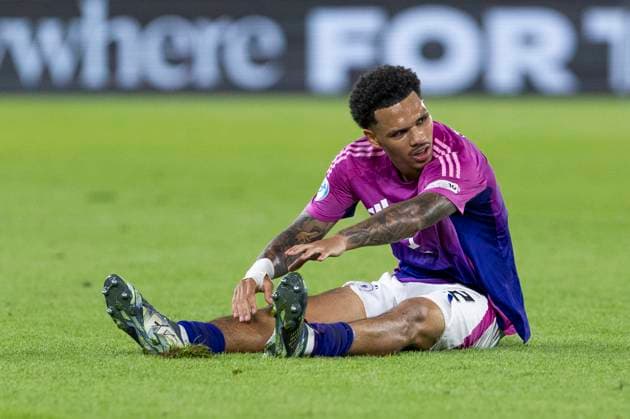 UEFA U21, U 21 Europameisterschaft, Finale: England - Deutschland; 28.06.2025 Nnamdi Collins (Deutschland, 2)bei der UEFA U21-Europameisterschaft im Finalspiel England - Deutschland, am 28.06.2025, National Football Stadium, Bratislava, Slowakei Copyright: xBEAUTIFULxSPORTS Meuselx