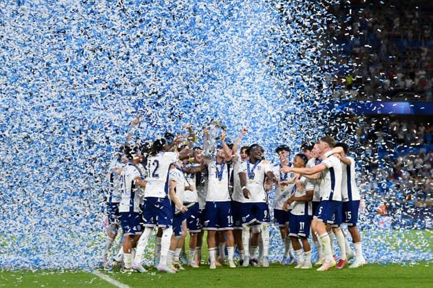 England lift the UEFA Under 21 Euro 2025 Trophy England U21, U 21 v Netherlands U21, UEFA U21 Championship, Final, National Football Stadium, Bratislava, Slovakia - 28 Jun 2025Bratislava National Football Stadium Slovakia  Copyright: xAlexxNicodim Shutterstockx 15377260gd