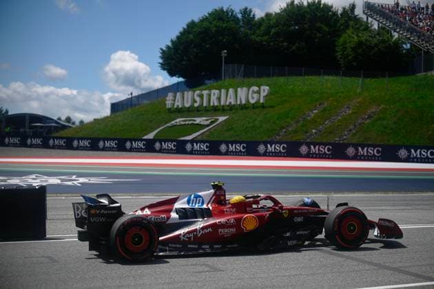 F1 Grand Prix of Austria - Qualifying Lewis Hamilton of Team Scuderia Ferrari HP drives the Ferrari SF-25 during free practice at the FIA Formula One World Championship, WM, Weltmeisterschaft F1 Austria Grand Prix in Spielberg, Austria, on June 28, 2025. Spielberg Austria  Copyright: xLucaxBarsalix originalFilename:barsali-notitle250628_nppHO.jpg