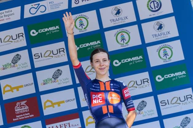 Italian Women s Road cycling, Rad, Radsport, Strasse Championship 2025 - Darfo Boario Terme Eleonora Ciabocco is second in the Italian Road Cycling Championship 2025 in Darfo Boario Terme, on June 28, 2025. Darfo Boario Terme Italy  Copyright: xTommasoxBerardix originalFilename:berardi-italianr250628_npq3o.jpg