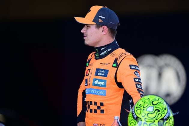 F1 Grand Prix of Austria - Qualifying Lando Norris of the McLaren F1 Team celebrates after qualifying for the 12th round of the Formula 1 World Championship, WM, Weltmeisterschaft in Red Bull Ring, Spielberg, Styria, Austria, on June 28, 2025. Spielberg Styria Austria  Copyright: xAndreaxDiodatox originalFilename:diodato-formula1250628_npIoS.jpg