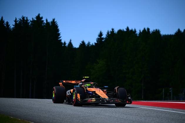 F1 Grand Prix of Austria - Qualifying Lando Norris of the McLaren F1 Team drives during qualifying in the 12th round of the Formula 1 World Championship, WM, Weltmeisterschaft at the Red Bull Ring in Spielberg, Styria, Austria, on June 27, 2025. Spielberg Styria Austria  Copyright: xAndreaxDiodatox originalFilename:diodato-formula1250627_nphGR.jpg