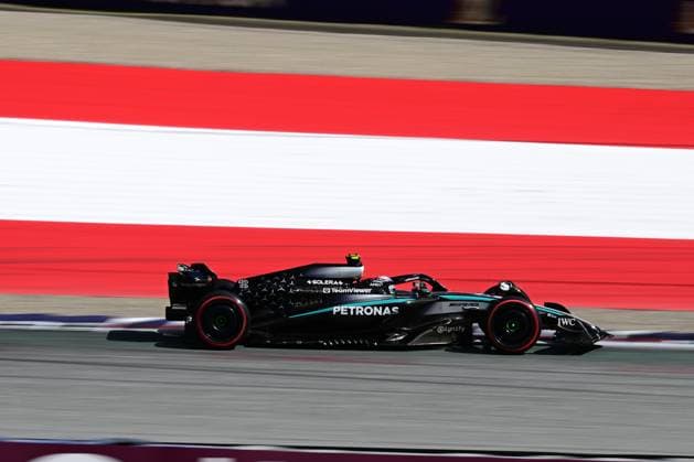 F1 Grand Prix of Austria - Qualifying Andrea Kimi Antonelli of the Mercedes-AMG Petronas F1 Team drives during qualifying for the 12th round of the Formula 1 World Championship, WM, Weltmeisterschaft at the Red Bull Ring in Spielberg, Styria, Austria, on June 27, 2025. Spielberg Styria Austria  Copyright: xAndreaxDiodatox originalFilename:diodato-formula1250627_npDE7.jpg