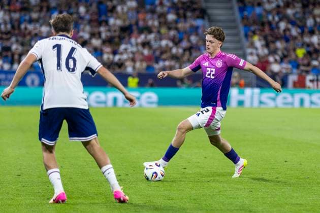 UEFA U21, U 21 Europameisterschaft, Finale: England - Deutschland; 28.06.2025 Paul Wanner (Deutschland, 22) bei der UEFA U21-Europameisterschaft im Finalspiel England - Deutschland, am 28.06.2025, National Football Stadium, Bratislava, Slowakei Copyright: xBEAUTIFULxSPORTS Meuselx