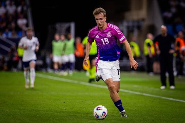 ENGLAND U21, U 21 - GERMANY U21 FINAL Nelson Weiper of Germany during the UEFA European Under-21 Championship 2025 Final football match between England U21 and Germany U21. National Football Stadium (Tehelene Pole), Bratislava, Slovakia, June 28, 2025. Photo by Branislav Racko Copyright: xx 080A0716