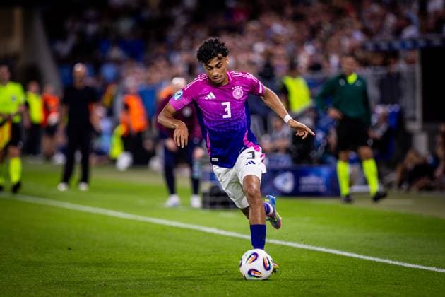 ENGLAND U21, U 21 - GERMANY U21 FINAL Nathaniel Brown of Germany during the UEFA European Under-21 Championship 2025 Final football match between England U21 and Germany U21. National Football Stadium (Tehelene Pole), Bratislava, Slovakia, June 28, 2025. Photo by Branislav Racko Copyright: xx 080A0766