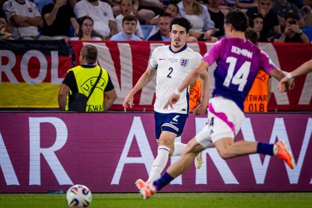 ENGLAND U21, U 21 - GERMANY U21 FINAL Tino Livramento of England during the UEFA European Under-21 Championship 2025 Final football match between England U21 and Germany U21. National Football Stadium (Tehelene Pole), Bratislava, Slovakia, June 28, 2025. Photo by Branislav Racko Copyright: xx 080A1157