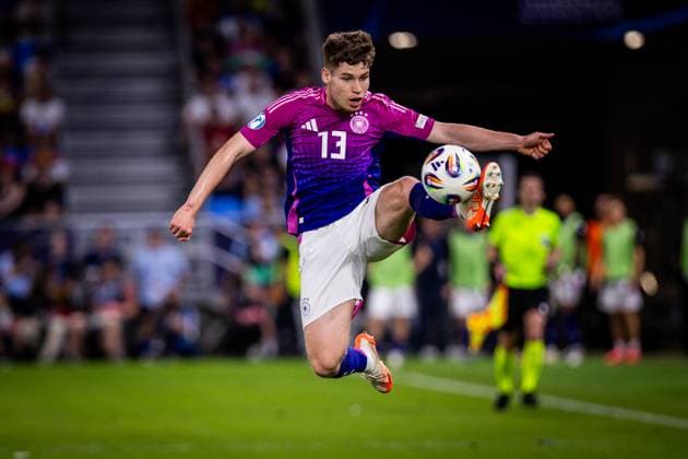 ENGLAND U21, U 21 - GERMANY U21 FINAL Lukas Ullrich of Germany during the UEFA European Under-21 Championship 2025 Final football match between England U21 and Germany U21. National Football Stadium (Tehelene Pole), Bratislava, Slovakia, June 28, 2025. Photo by Branislav Racko Copyright: xx 080A2290