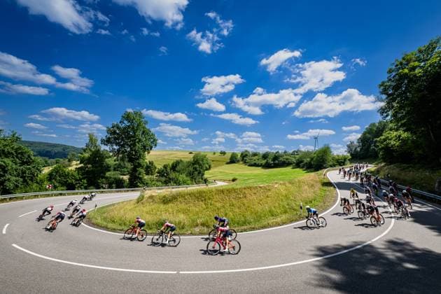 Name: National Championships Road cycling, Rad, Radsport, Strasse 2025 - RR Name ( GER ) CANYON SRAM ZONDACKYPTO ( CSZ ) - GER Querformat - quer - horizontal - Landscape - Event Veranstaltung: National Championships - Road Cycling - Category Kategorie: Cycling - Road Cycling - Elite Women - Location Ort: Europe Germany - Rheinland Pfalz - Start: Linden - Finish - Linden ( Rheinland Pfalz ) - Discipline: Road Race ( RR ) - National Championships - Distance: 118.8 km - Date Datum: 28.06.2025 Saturday -