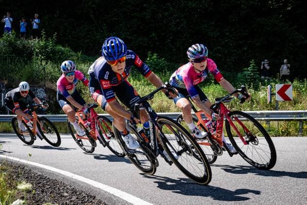 CZAPLA Justyna: National Championships Road cycling, Rad, Radsport, Strasse 2025 - RR CZAPLA Justyna ( GER ) CANYON SRAM ZONDACKYPTO ( CSZ ) - GER Querformat - quer - horizontal - Landscape - Event Veranstaltung: National Championships - Road Cycling - Category Kategorie: Cycling - Road Cycling - Elite Women - Location Ort: Europe Germany - Rheinland Pfalz - Start: Linden - Finish - Linden ( Rheinland Pfalz ) - Discipline: Road Race ( RR ) - National Championships - Distance: 118.8 km - Date Datum: 28.06.2025 Saturday -