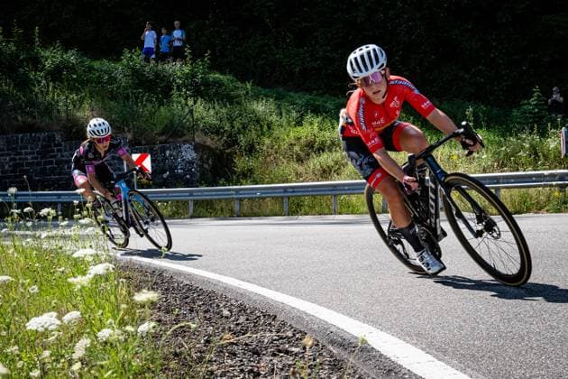 GERPOTT Fenja: National Championships Road cycling, Rad, Radsport, Strasse 2025 - RR GERPOTT Fenja ( GER ) Wheel Divas ( GER ) Querformat - quer - horizontal - Landscape - Event Veranstaltung: National Championships - Road Cycling - Category Kategorie: Cycling - Road Cycling - Elite Women - Location Ort: Europe Germany - Rheinland Pfalz - Start: Linden - Finish - Linden ( Rheinland Pfalz ) - Discipline: Road Race ( RR ) - National Championships - Distance: 118.8 km - Date Datum: 28.06.2025 Saturday -