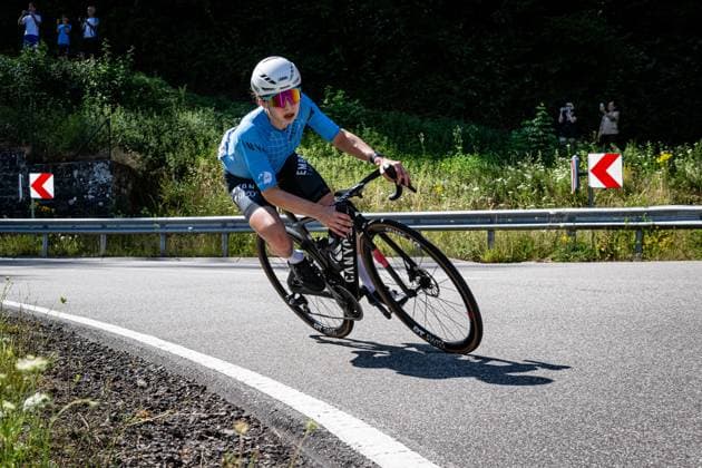 MEDER Stephanie: National Championships Road cycling, Rad, Radsport, Strasse 2025 - RR MEDER Stephanie ( GER ) RC 1886 Villingen e.V. Querformat - quer - horizontal - Landscape - Event Veranstaltung: National Championships - Road Cycling - Category Kategorie: Cycling - Road Cycling - Elite Women - Location Ort: Europe Germany - Rheinland Pfalz - Start: Linden - Finish - Linden ( Rheinland Pfalz ) - Discipline: Road Race ( RR ) - National Championships - Distance: 118.8 km - Date Datum: 28.06.2025 Saturday -