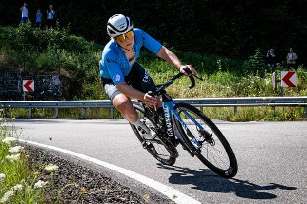 KLEIN Lisa: National Championships Road cycling, Rad, Radsport, Strasse 2025 - RR KLEIN Lisa ( GER ) RV Wald-Heil Stegen e.V. Querformat - quer - horizontal - Landscape - Event Veranstaltung: National Championships - Road Cycling - Category Kategorie: Cycling - Road Cycling - Elite Women - Location Ort: Europe Germany - Rheinland Pfalz - Start: Linden - Finish - Linden ( Rheinland Pfalz ) - Discipline: Road Race ( RR ) - National Championships - Distance: 118.8 km - Date Datum: 28.06.2025 Saturday -