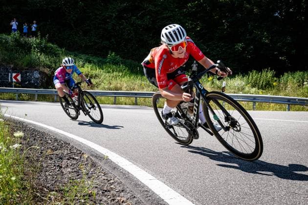 TULOWITZKI Inka: National Championships Road cycling, Rad, Radsport, Strasse 2025 - RR TULOWITZKI Inka ( GER ) Wheel Divas ( GER ) Querformat - quer - horizontal - Landscape - Event Veranstaltung: National Championships - Road Cycling - Category Kategorie: Cycling - Road Cycling - Elite Women - Location Ort: Europe Germany - Rheinland Pfalz - Start: Linden - Finish - Linden ( Rheinland Pfalz ) - Discipline: Road Race ( RR ) - National Championships - Distance: 118.8 km - Date Datum: 28.06.2025 Saturday -