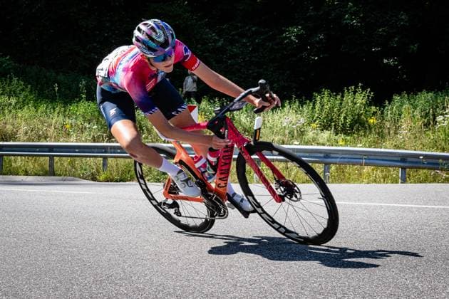 MESSEMER JoÃ«lle AmÃ lie: National Championships Road cycling, Rad, Radsport, Strasse 2025 - RR MESSEMER JoÃ«lle AmÃ lie ( GER ) CANYON SRAM ZONDACKYPTO ( CSZ ) - GER Querformat - quer - horizontal - Landscape - Event Veranstaltung: National Championships - Road Cycling - Category Kategorie: Cycling - Road Cycling - Elite Women - Location Ort: Europe Germany - Rheinland Pfalz - Start: Linden - Finish - Linden ( Rheinland Pfalz ) - Discipline: Road Race ( RR ) - National Championships - Distance: 118.8 km - Date Datum: 28.06.2025 Saturday -