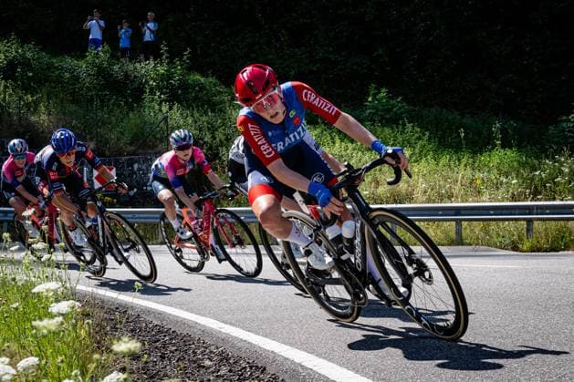 BRAUßE Franziska: National Championships Road cycling, Rad, Radsport, Strasse 2025 - RR BRAUßE Franziska ( GER ) CERATIZIT - PRO CYCLING TEAM ( CTC ) - GER Querformat - quer - horizontal - Landscape - Event Veranstaltung: National Championships - Road Cycling - Category Kategorie: Cycling - Road Cycling - Elite Women - Location Ort: Europe Germany - Rheinland Pfalz - Start: Linden - Finish - Linden ( Rheinland Pfalz ) - Discipline: Road Race ( RR ) - National Championships - Distance: 118.8 km - Date Datum: 28.06.2025 Saturday -