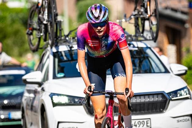 MESSEMER JoÃ«lle AmÃ lie: National Championships Road cycling, Rad, Radsport, Strasse 2025 - RR MESSEMER JoÃ«lle AmÃ lie ( GER ) CANYON SRAM ZONDACKYPTO ( CSZ ) - GER Querformat - quer - horizontal - Landscape - Event Veranstaltung: National Championships - Road Cycling - Category Kategorie: Cycling - Road Cycling - Elite Women - Location Ort: Europe Germany - Rheinland Pfalz - Start: Linden - Finish - Linden ( Rheinland Pfalz ) - Discipline: Road Race ( RR ) - National Championships - Distance: 118.8 km - Date Datum: 28.06.2025 Saturday -