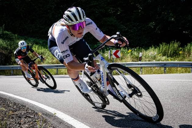 KUNZ Hannah: National Championships Road cycling, Rad, Radsport, Strasse 2025 - RR KUNZ Hannah ( GER ) UAE Development Team Querformat - quer - horizontal - Landscape - Event Veranstaltung: National Championships - Road Cycling - Category Kategorie: Cycling - Road Cycling - Elite Women - Location Ort: Europe Germany - Rheinland Pfalz - Start: Linden - Finish - Linden ( Rheinland Pfalz ) - Discipline: Road Race ( RR ) - National Championships - Distance: 118.8 km - Date Datum: 28.06.2025 Saturday -
