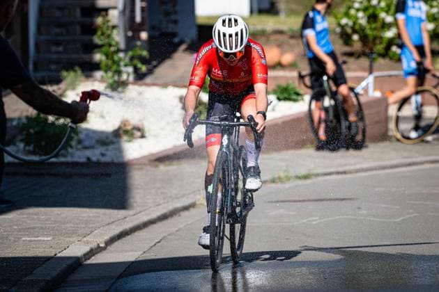 TULOWITZKI Inka: National Championships Road cycling, Rad, Radsport, Strasse 2025 - RR TULOWITZKI Inka ( GER ) Wheel Divas ( GER ) Querformat - quer - horizontal - Landscape - Event Veranstaltung: National Championships - Road Cycling - Category Kategorie: Cycling - Road Cycling - Elite Women - Location Ort: Europe Germany - Rheinland Pfalz - Start: Linden - Finish - Linden ( Rheinland Pfalz ) - Discipline: Road Race ( RR ) - National Championships - Distance: 118.8 km - Date Datum: 28.06.2025 Saturday -