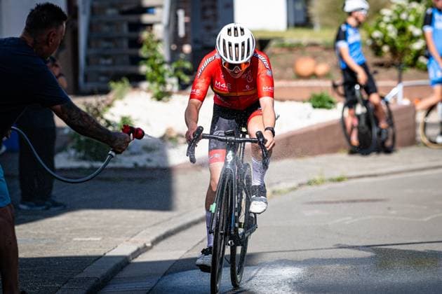 TULOWITZKI Inka: National Championships Road cycling, Rad, Radsport, Strasse 2025 - RR TULOWITZKI Inka ( GER ) Wheel Divas ( GER ) Querformat - quer - horizontal - Landscape - Event Veranstaltung: National Championships - Road Cycling - Category Kategorie: Cycling - Road Cycling - Elite Women - Location Ort: Europe Germany - Rheinland Pfalz - Start: Linden - Finish - Linden ( Rheinland Pfalz ) - Discipline: Road Race ( RR ) - National Championships - Distance: 118.8 km - Date Datum: 28.06.2025 Saturday -