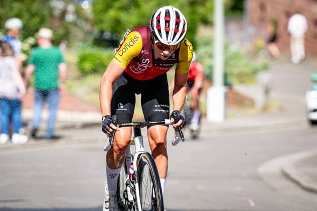 KOPPENBURG Clara: National Championships Road cycling, Rad, Radsport, Strasse 2025 - RR KOPPENBURG Clara ( GER ) COFIDIS WOMEN TEAM ( CWT ) - FRA Querformat - quer - horizontal - Landscape - Event Veranstaltung: National Championships - Road Cycling - Category Kategorie: Cycling - Road Cycling - Elite Women - Location Ort: Europe Germany - Rheinland Pfalz - Start: Linden - Finish - Linden ( Rheinland Pfalz ) - Discipline: Road Race ( RR ) - National Championships - Distance: 118.8 km - Date Datum: 28.06.2025 Saturday -