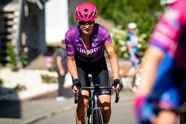 SCHWEIKART Aileen: National Championships Road cycling, Rad, Radsport, Strasse 2025 - RR SCHWEIKART Aileen ( GER ) BEPINK - IMATRA - BONGIOANNI ( BPK ) - ITA Querformat - quer - horizontal - Landscape - Event Veranstaltung: National Championships - Road Cycling - Category Kategorie: Cycling - Road Cycling - Elite Women - Location Ort: Europe Germany - Rheinland Pfalz - Start: Linden - Finish - Linden ( Rheinland Pfalz ) - Discipline: Road Race ( RR ) - National Championships - Distance: 118.8 km - Date Datum: 28.06.2025 Saturday -